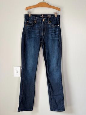 7 For All Mankind Kimmie Straight Leg Jeans Premium Stretch Denim Closet Basics